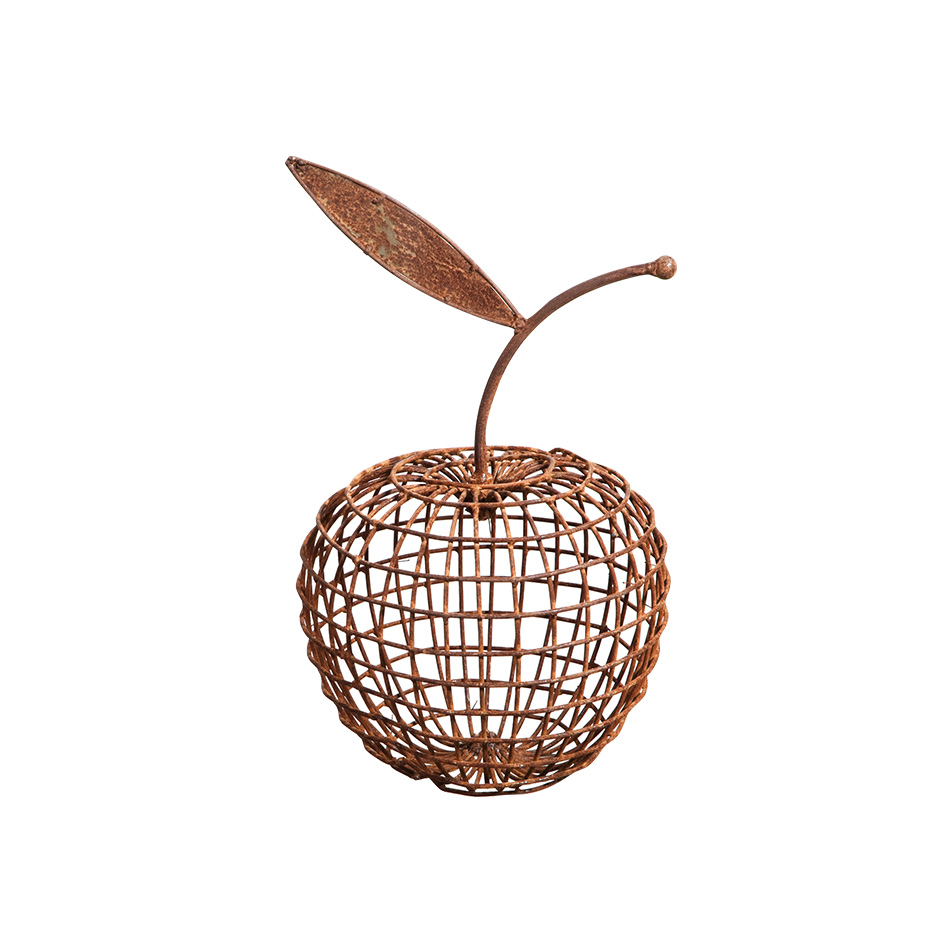 SCHOLTISSEK | KUNSTVOLLE EISEN-ACCESSOIRES | APFEL groß | ø ca. 23 cm, H ca. 36 cm SCHOLTISSEK | KUNSTVOLLE EISEN-ACCESSOIRES | APFEL groß | ø ca. 23 cm, H ca. 36 cm