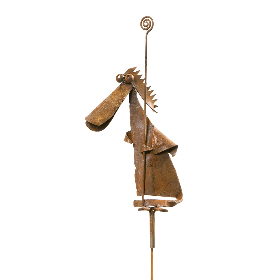 SCHOLTISSEK | KUNSTVOLLE EISEN-ACCESSOIRES | Gartenstecker BRUDER BRUNO | B ca. 30 cm, H ca. 65 cm SCHOLTISSEK | KUNSTVOLLE EISEN-ACCESSOIRES | Gartenstecker BRUDER BRUNO | B ca. 30 cm, H ca. 65 cm