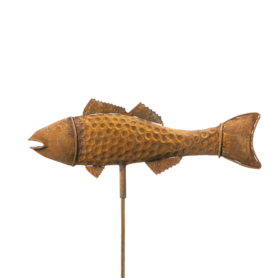 SCHOLTISSEK | KUNSTVOLLE EISEN-ACCESSOIRES | Gartenstecker FISCH C | L ca. 45 cm, B ca.16 cm SCHOLTISSEK | KUNSTVOLLE EISEN-ACCESSOIRES | Gartenstecker FISCH C | L ca. 45 cm, B ca.16 cm