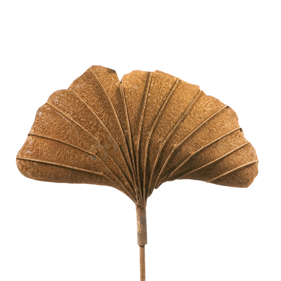 SCHOLTISSEK | KUNSTVOLLE EISEN-ACCESSOIRES | Gartenstecker GINKOBLATT groß | B ca. 43 cm, H ca. 30 cm SCHOLTISSEK | KUNSTVOLLE EISEN-ACCESSOIRES | Gartenstecker GINKOBLATT groß | B ca. 43 cm, H ca. 30 cm