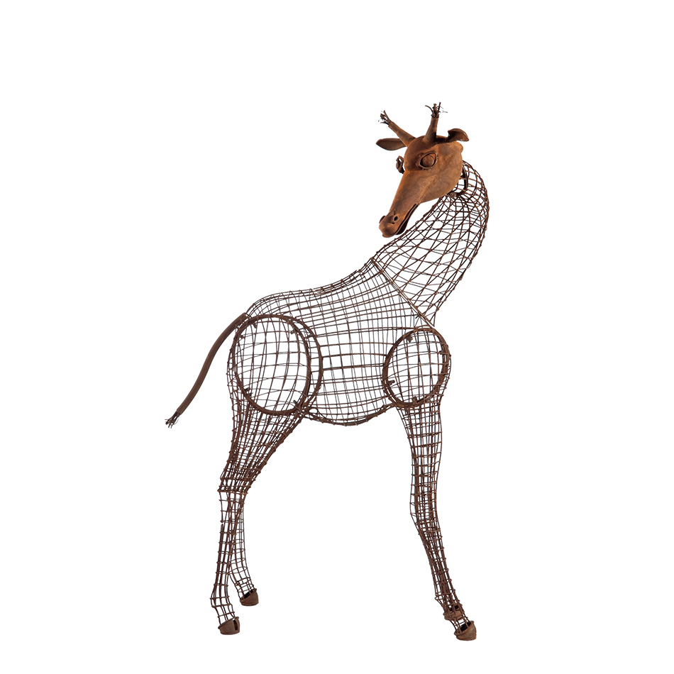 SCHOLTISSEK | KUNSTVOLLE EISEN-ACCESSOIRES | GIRAFFE klein | L ca. 110 cm, B ca. 40 cm, H ca.140 cm SCHOLTISSEK | KUNSTVOLLE EISEN-ACCESSOIRES | GIRAFFE klein | L ca. 110 cm, B ca. 40 cm, H ca.140 cm