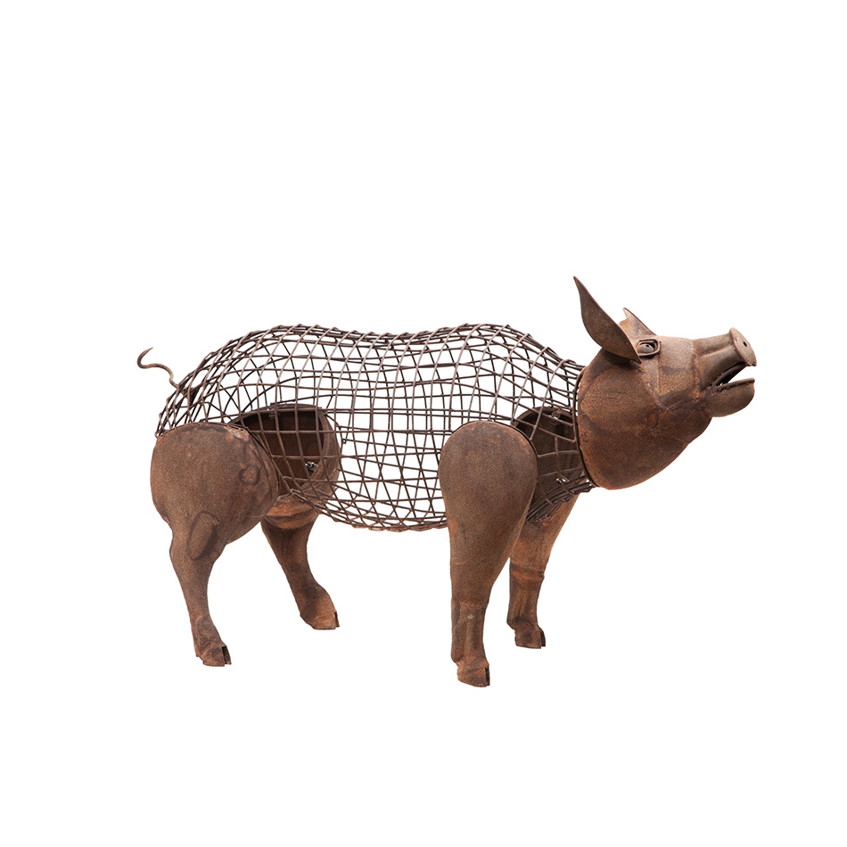 SCHOLTISSEK | KUNSTVOLLE EISEN-ACCESSOIRES | SCHWEIN FELIX klein | L ca. 100 cm, B ca. 35 cm, H ca. 55 cm SCHOLTISSEK | KUNSTVOLLE EISEN-ACCESSOIRES | SCHWEIN FELIX klein | L ca. 100 cm, B ca. 35 cm, H ca. 55 cm