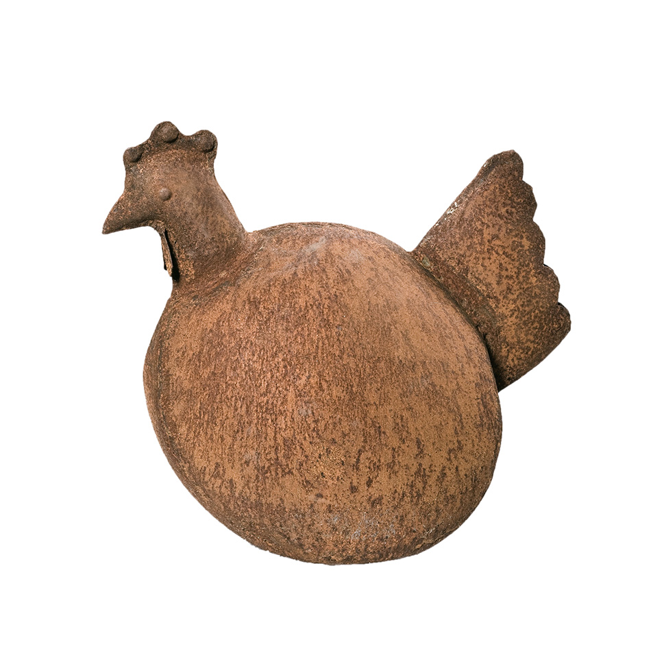SCHOLTISSEK | KUNSTVOLLE EISEN-ACCESSOIRES | HAHN C | L ca. 30 cm, B ca. 17 cm, H ca. 28 cm SCHOLTISSEK | KUNSTVOLLE EISEN-ACCESSOIRES | HAHN C | L ca. 30 cm, B ca. 17 cm, H ca. 28 cm