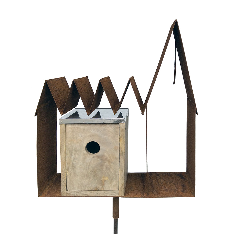 SCHOLTISSEK | KUNSTVOLLE EISEN-ACCESSOIRES | NISTKASTEN KIRCHE MIT TURM | ca. 36 x 12 cm, H ca. 52 cm SCHOLTISSEK | KUNSTVOLLE EISEN-ACCESSOIRES | NISTKASTEN KIRCHE MIT TURM | ca. 36 x 12 cm, H ca. 52 cm