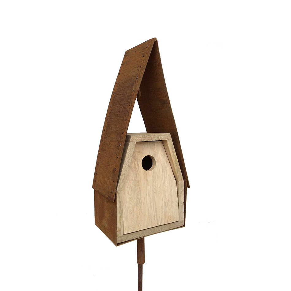 SCHOLTISSEK | KUNSTVOLLE EISEN-ACCESSOIRES | NISTKASTEN SCHMALES HAUS | ca. 16,5 x 11 cm, H ca. 48 cm SCHOLTISSEK | KUNSTVOLLE EISEN-ACCESSOIRES | NISTKASTEN SCHMALES HAUS | ca. 16,5 x 11 cm, H ca. 48 cm