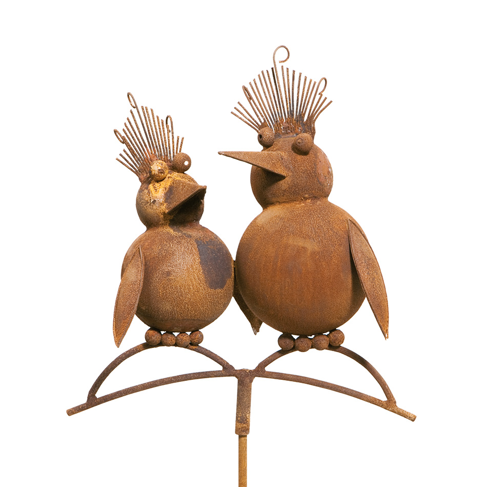 SCHOLTISSEK | KUNSTVOLLE EISEN-ACCESSOIRES | Gartenstecker RABE JAN UND IDA | B ca. 35 cm, H ca. 40 cm SCHOLTISSEK | KUNSTVOLLE EISEN-ACCESSOIRES | Gartenstecker RABE JAN UND IDA | B ca. 35 cm, H ca. 40 cm