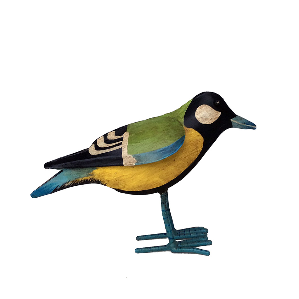 SCHOLTISSEK | KUNSTVOLLE EISEN-ACCESSOIRES | SINGVOGEL NR. 5 bemalt | H ca. 17 cm, L ca. 27 cm SCHOLTISSEK | KUNSTVOLLE EISEN-ACCESSOIRES | SINGVOGEL NR. 5 bemalt | H ca. 17 cm, L ca. 27 cm