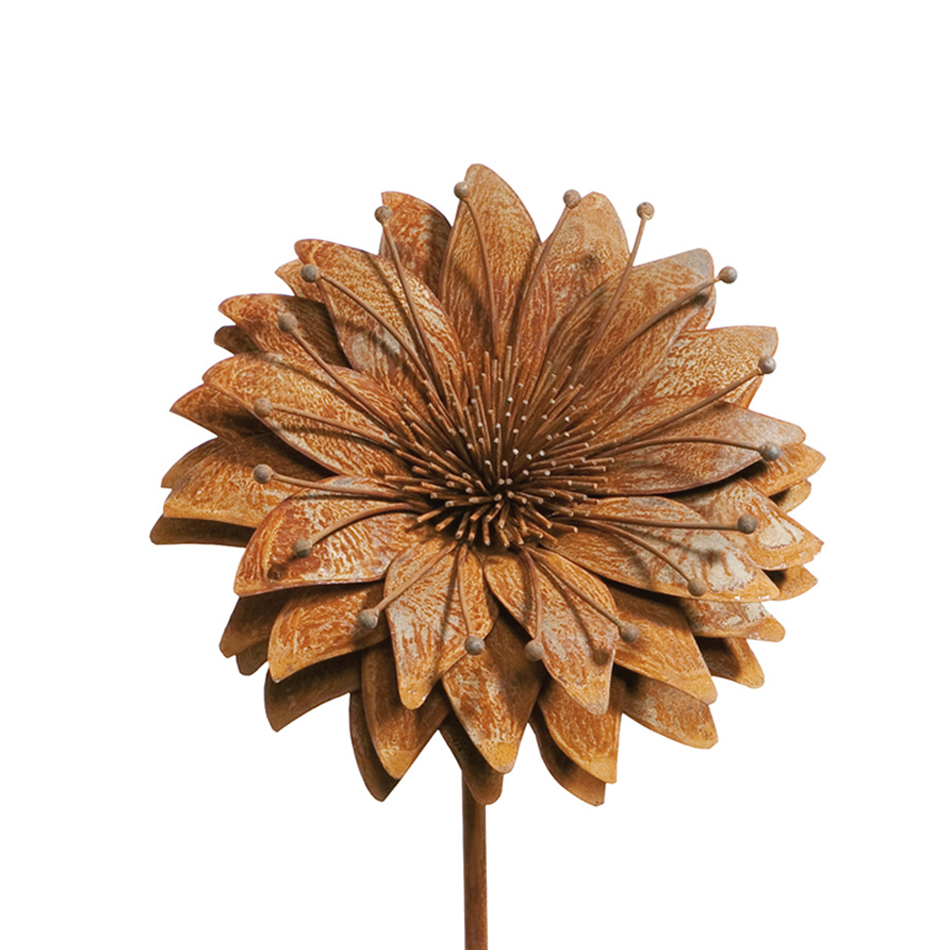 SCHOLTISSEK | KUNSTVOLLE EISEN-ACCESSOIRES | Eisenblume SONNENBLUME klein | ø ca. 25 cm, H 13 cm SCHOLTISSEK | KUNSTVOLLE EISEN-ACCESSOIRES | Eisenblume SONNENBLUME klein | ø ca. 25 cm, H 13 cm