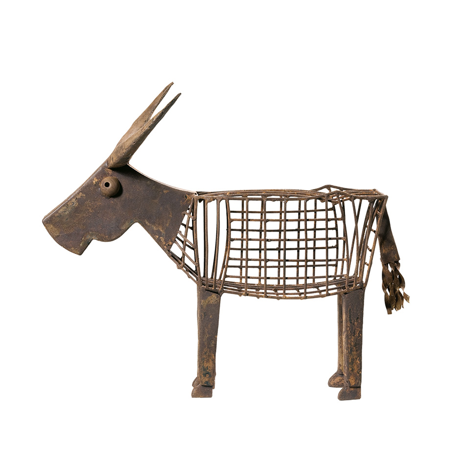 SCHOLTISSEK | KUNSTVOLLE EISEN-ACCESSOIRES | STIER GERNOT | L ca. 60 cm, B ca. 30 cm, H ca. 49 cm SCHOLTISSEK | KUNSTVOLLE EISEN-ACCESSOIRES | STIER GERNOT | L ca. 60 cm, B ca. 30 cm, H ca. 49 cm