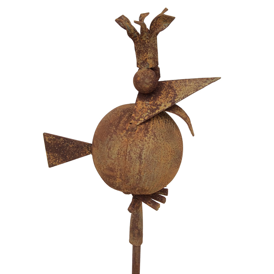 SCHOLTISSEK | KUNSTVOLLE EISEN-ACCESSOIRES | Gartenstecker VATER SPATZ | H ca. 22 cm, B 15 cm SCHOLTISSEK | KUNSTVOLLE EISEN-ACCESSOIRES | Gartenstecker VATER SPATZ | H ca. 22 cm, B 15 cm